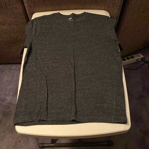 H&M t-shirt. Size: S. Color: Charcoal gray/white specs